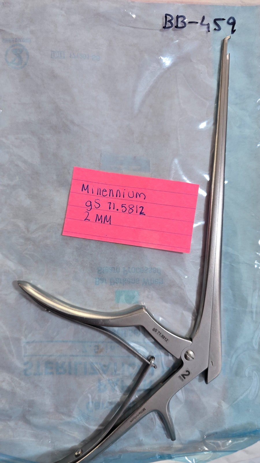 Millennium 71.5812 Surgical Orthopedic Kerrison Rongeur 2mm x 40 Degree 8″
