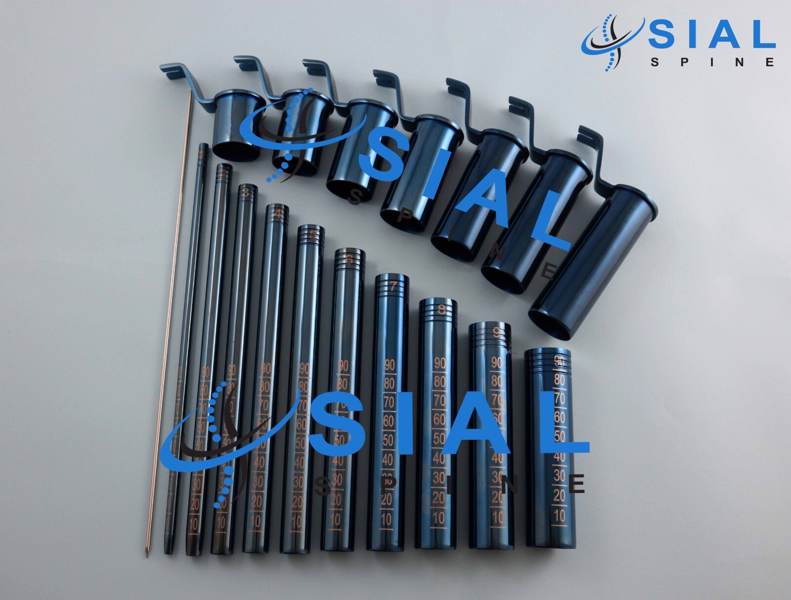 MIS Tubular Retractor Dilators + Neupsy Keys Blue 20-22 mm Surgery Instruments