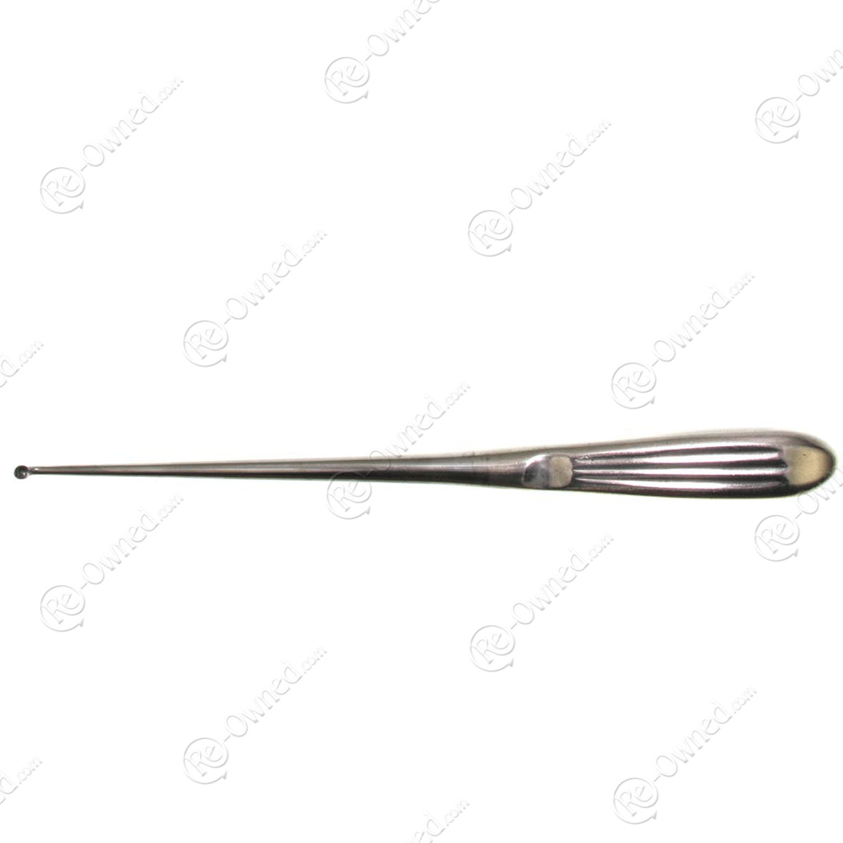 Brun Bone Curette Oval Cup, 9in, Angled Tip, Size 2-0 X:NL6760-002