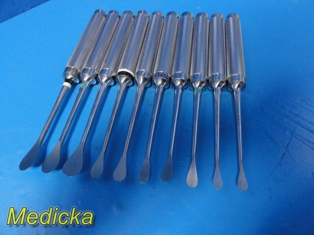 10X Jarit Assorted COBB Type Spinal Elevators; Overall Length 11″ ~ 35587