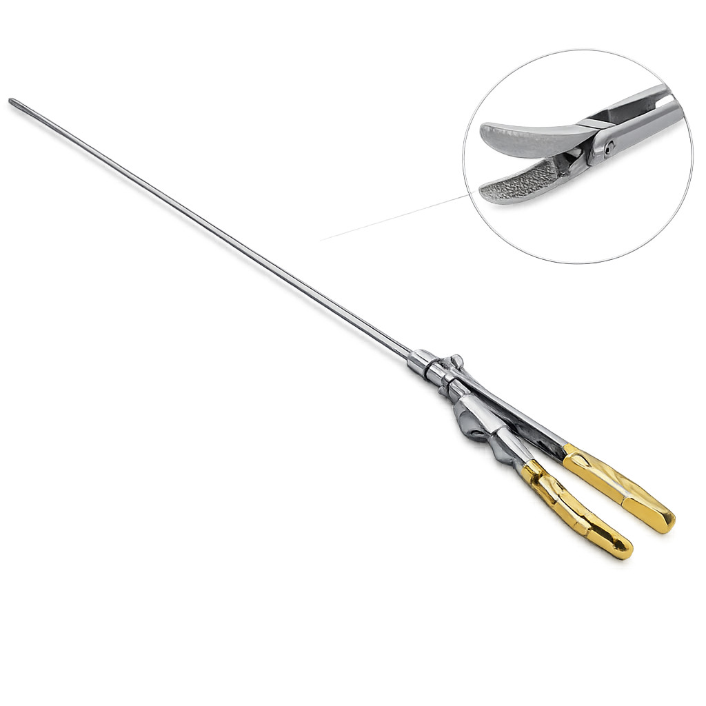 Laparoscopic Needle Holder Forceps | Curved Jaw Laparoscopy Instrument