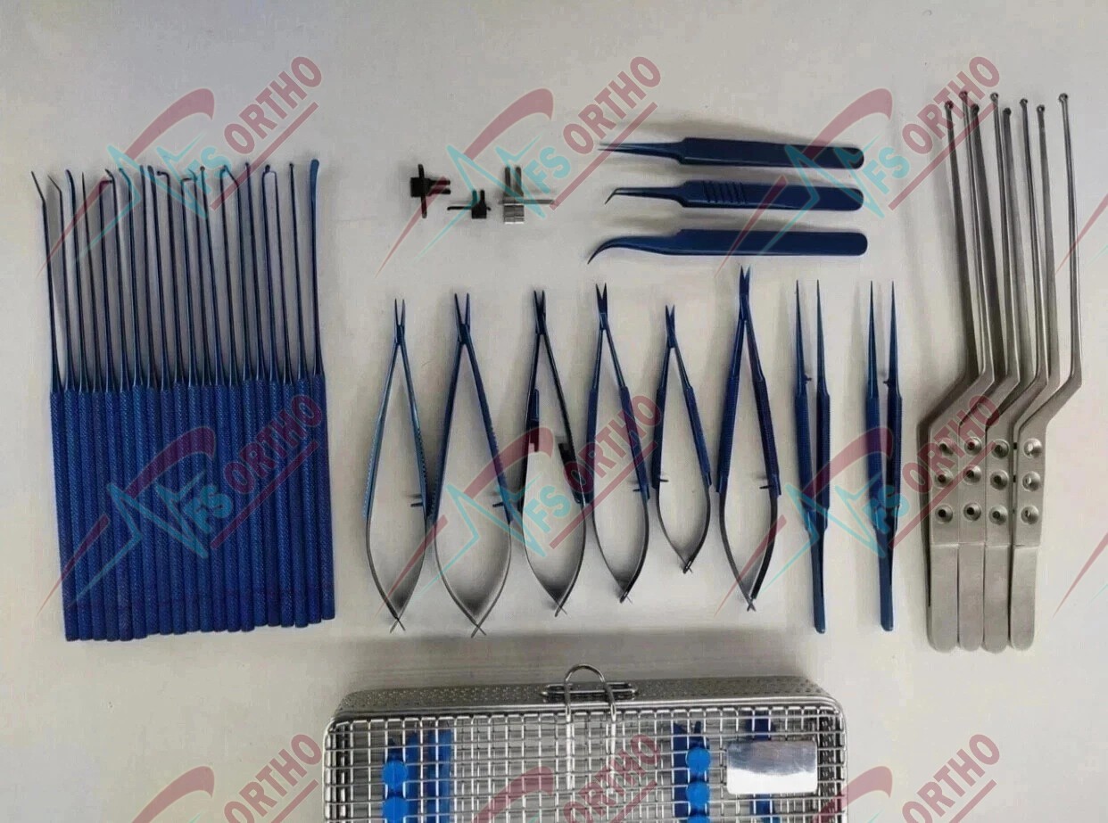 Micro surgery instruments set Neuro Surgical Instruments Best Quality Steel