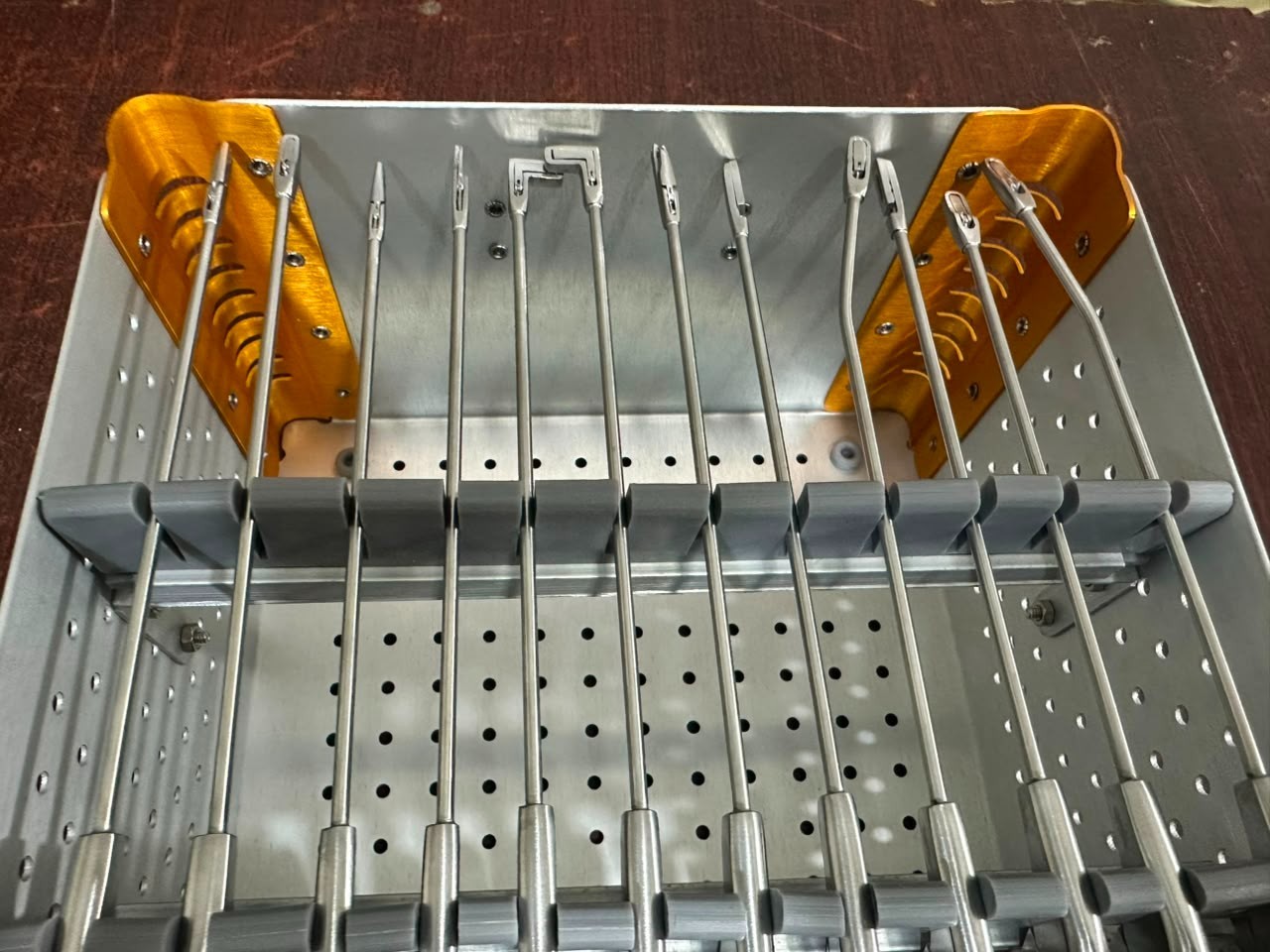 Knee Arthroscopy Suture Forceps Set 12 Pcs with Sterilization Box Orthopedic