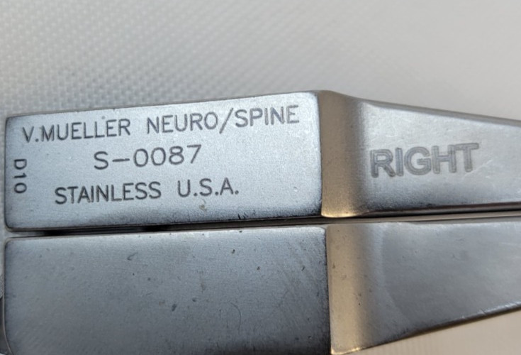 V. Mueller S-0086 & S-0087 Shadow-Line Spinal Distractor Set, Right & Left