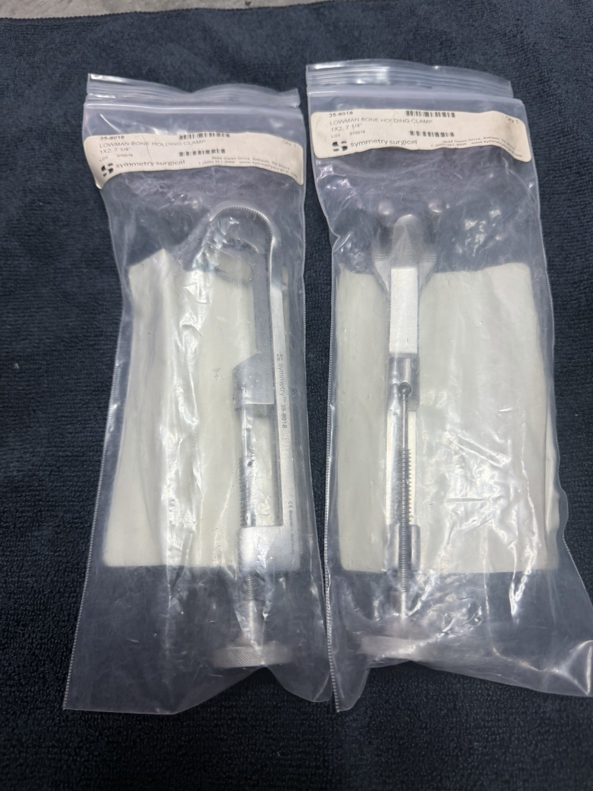 Symmetry Surgical Lowman Bone Holding Clamp 1×2 7 1/4in 35-8018 Orthopedic (2)
