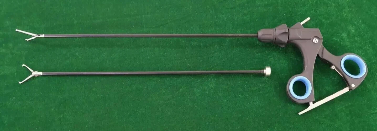 2pc Laparoscopic Tenaculam Grasping Forceps 5mmx330mm Surgical Instrument