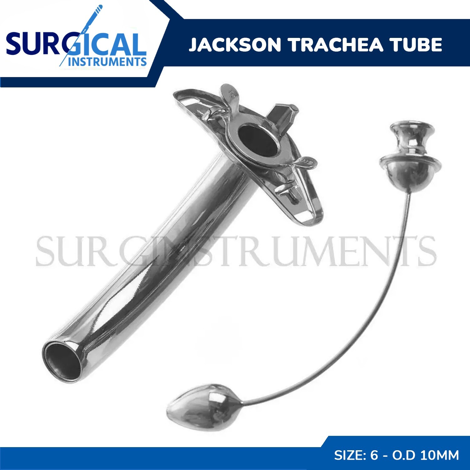 Jackson Trachea Tube Set Surgical Instrument Size 6 Stainless Steel German Grade