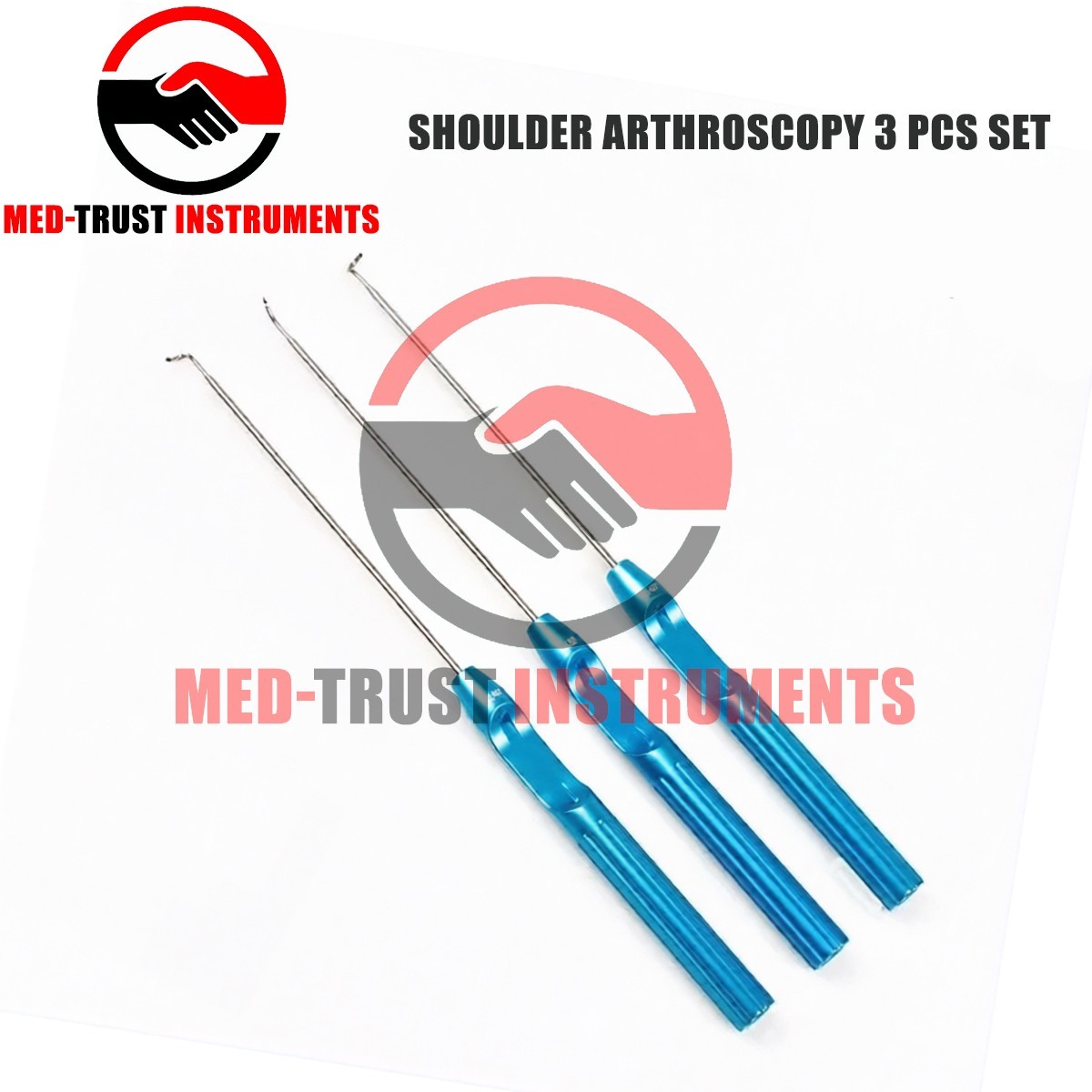 Shoulder Arthroscopy 3 Pcs Set Suture Lasso Arthroscopy Suture Passer