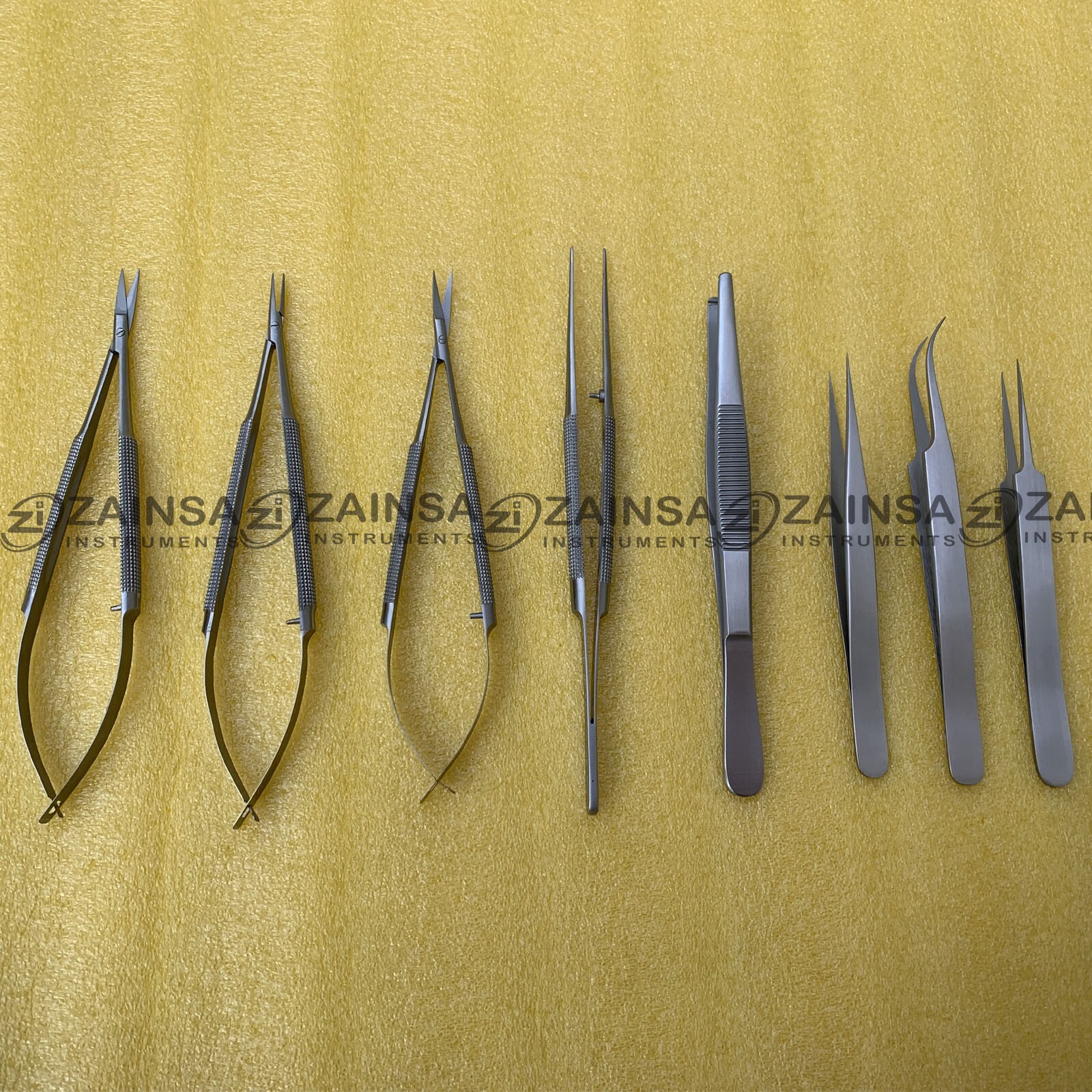 Hand Surgery Basic Set of Micro Surgical Instruments, With case Microsurgery Set