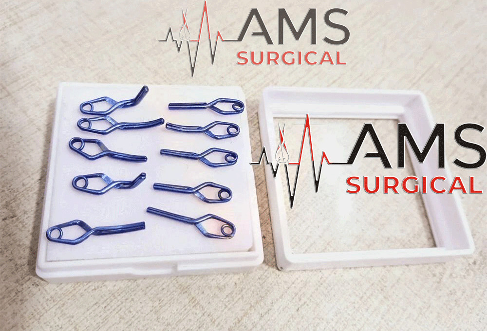 Aneurysm clips Neurosurgery 10 Pcs Set In titanium Premium Quality