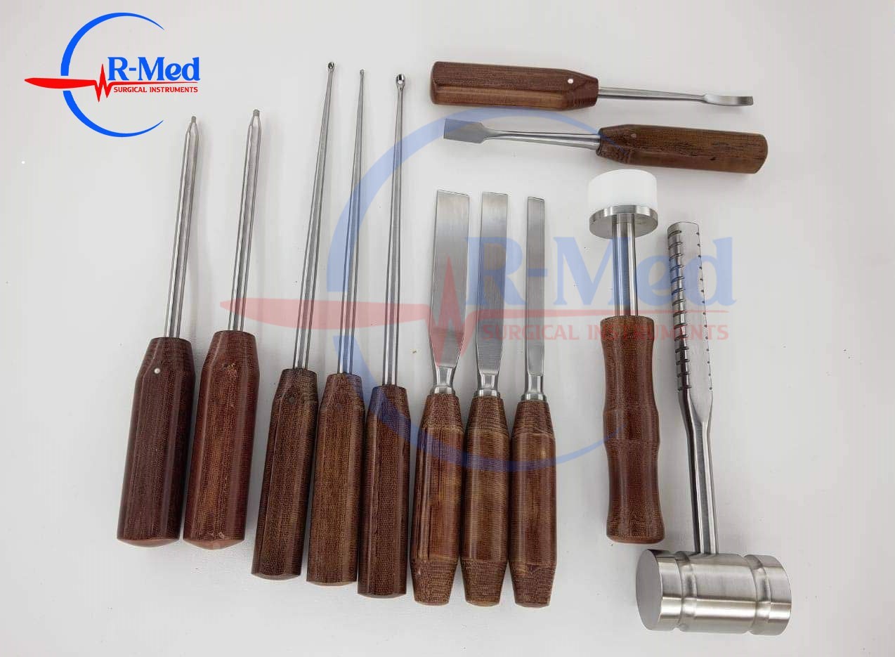 Capener Osteotome Chisel Elevator Screw’s Driver Set 12 Pcs Orthopedic