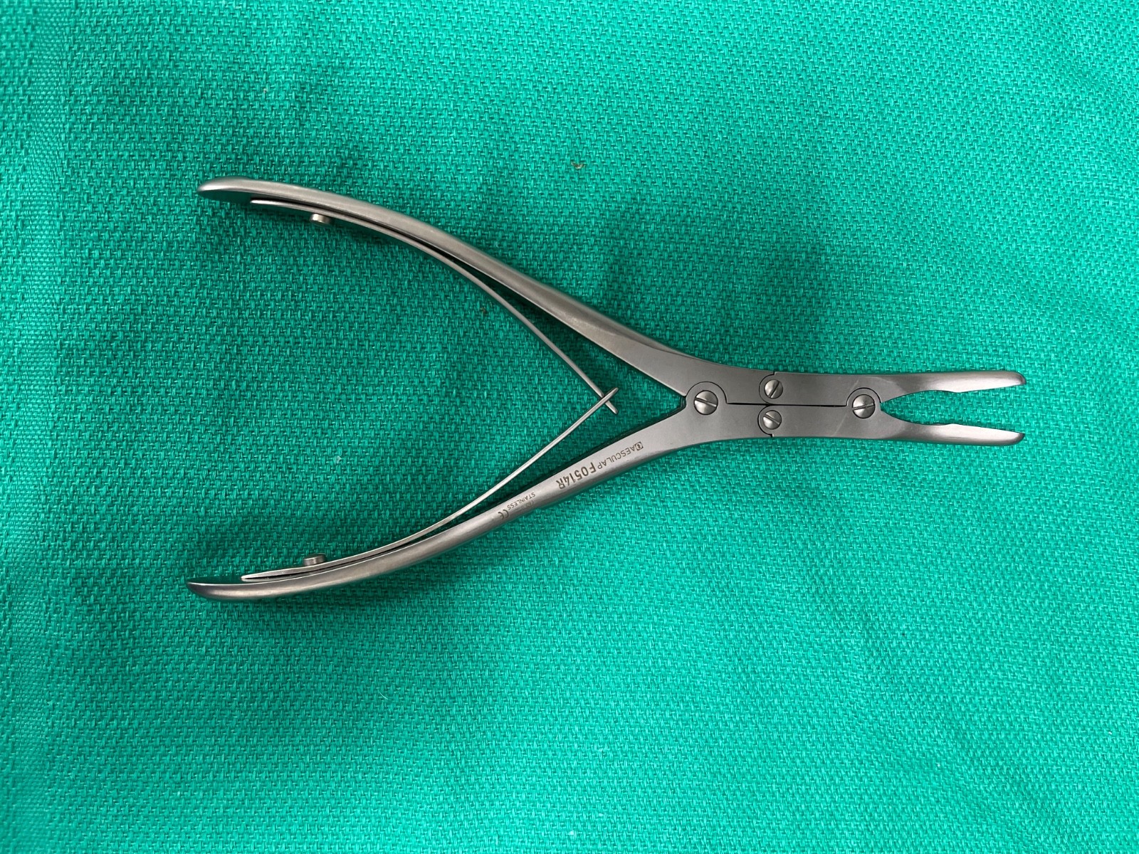 New Aesculap FO514R Double-Action Bone Rongeur, 180mm, 7″