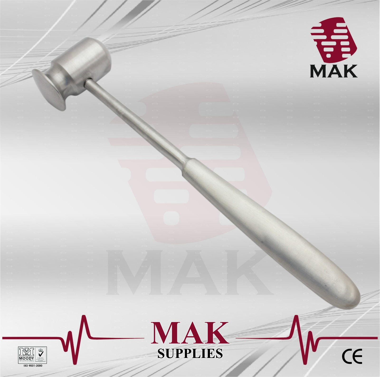 MAK Bone Mallets Doyen (21cm X 30mm) Fine Quality Surgical Instrument FAST SHIP
