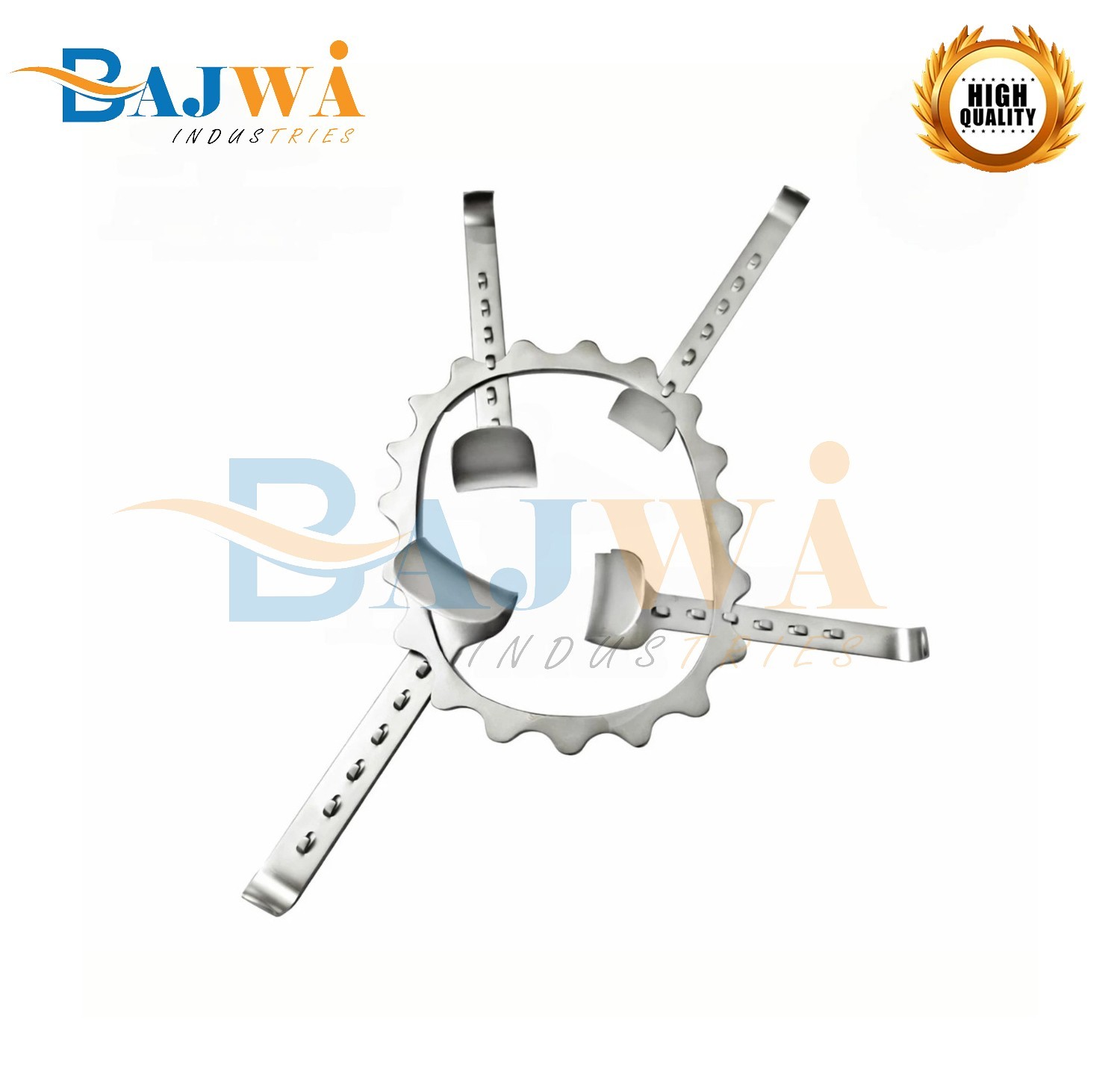 Turner Warwick Ring Retractor With 4 Blades OR Grade Urethroplasty
