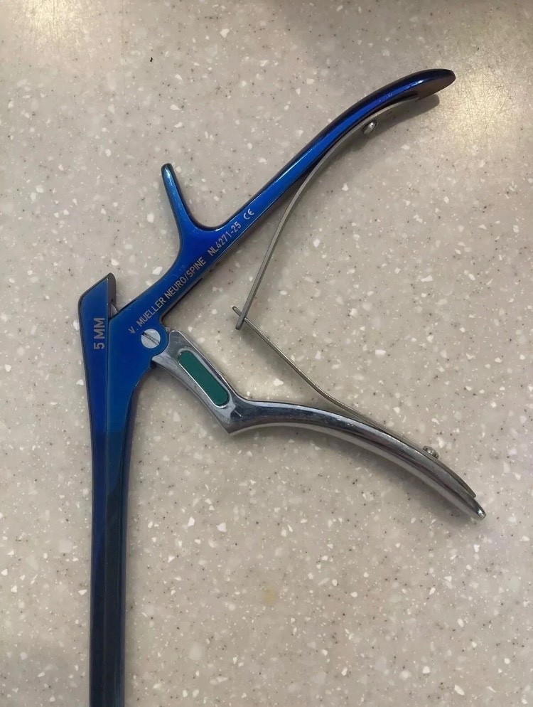 V. Mueller Chroma-Line blue Kerrison ronguers neuro/spine instruments