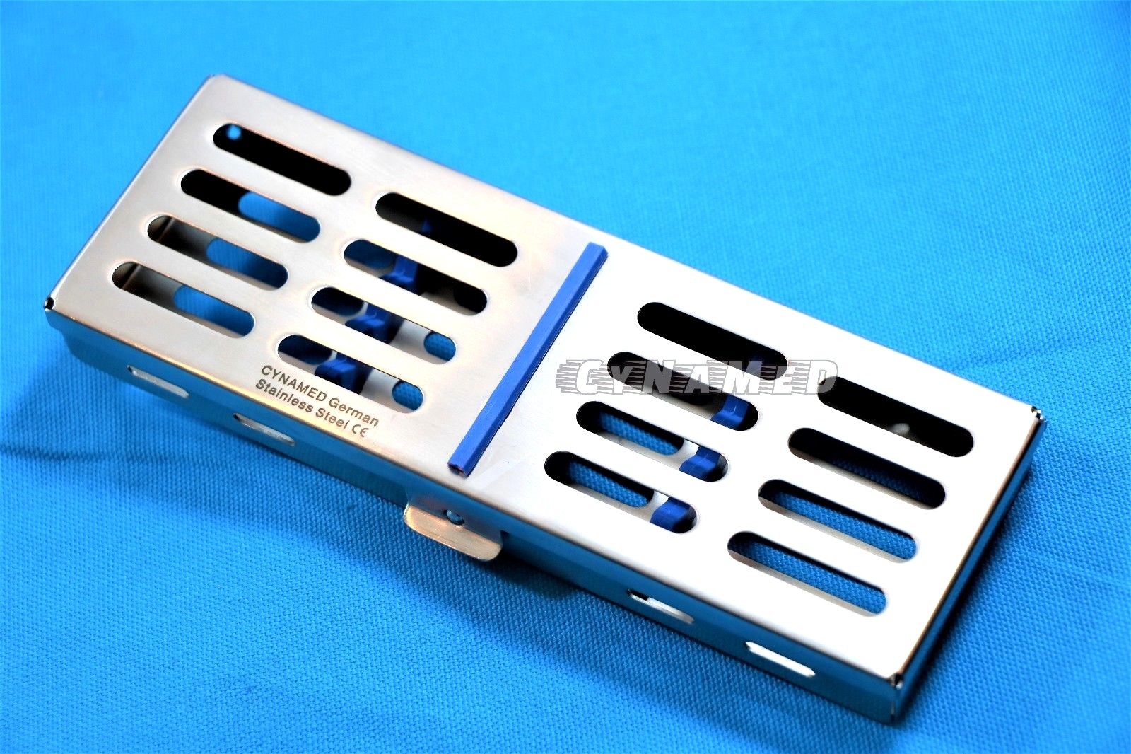 GERMAN AUTOCLAVE STERILIZATION CASSETTE RACK BOX TRAY FOR 5 INSTRUMENT SURGICAL