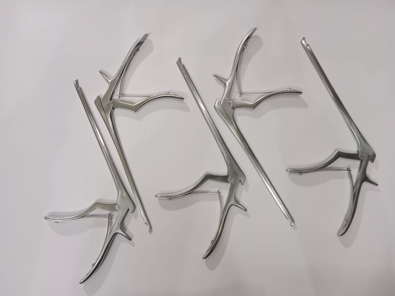 Set of 5 Pcs Kerrison Rongeurs 1mm 2mm 3mm 4mm 5mm Cervical Orthopedic Spine Sur