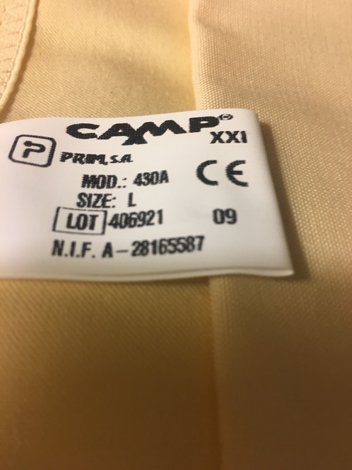 CAMP XXI Lumbosacral Support 00433 LARGE NIB