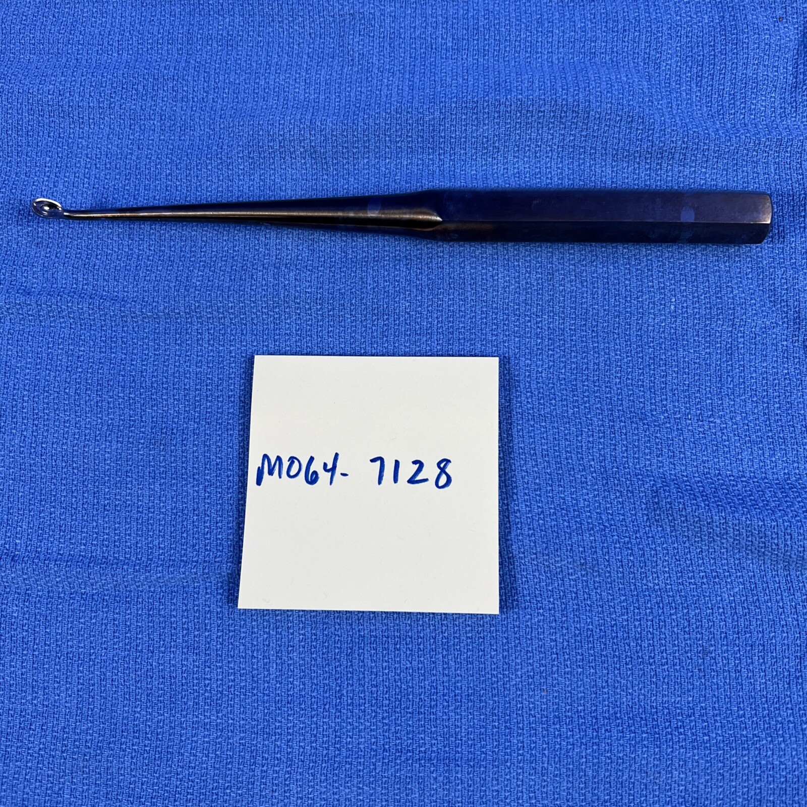 KMedic KM49-156 Brun Curette Angled 9″ Hexagonal Handle Size 4