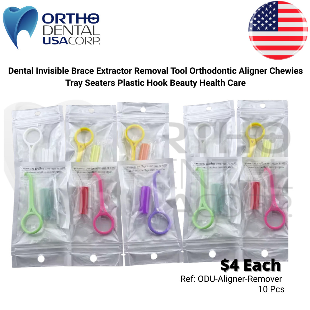 Set x 5 or 10 Aligner removal tool plus chewie seater INVISALIGN Orthodentalusa