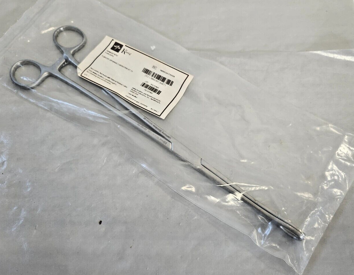 Medline, Konig MDS1677030 – Foerster Sponge Forceps, Straight, 12″ – NEW