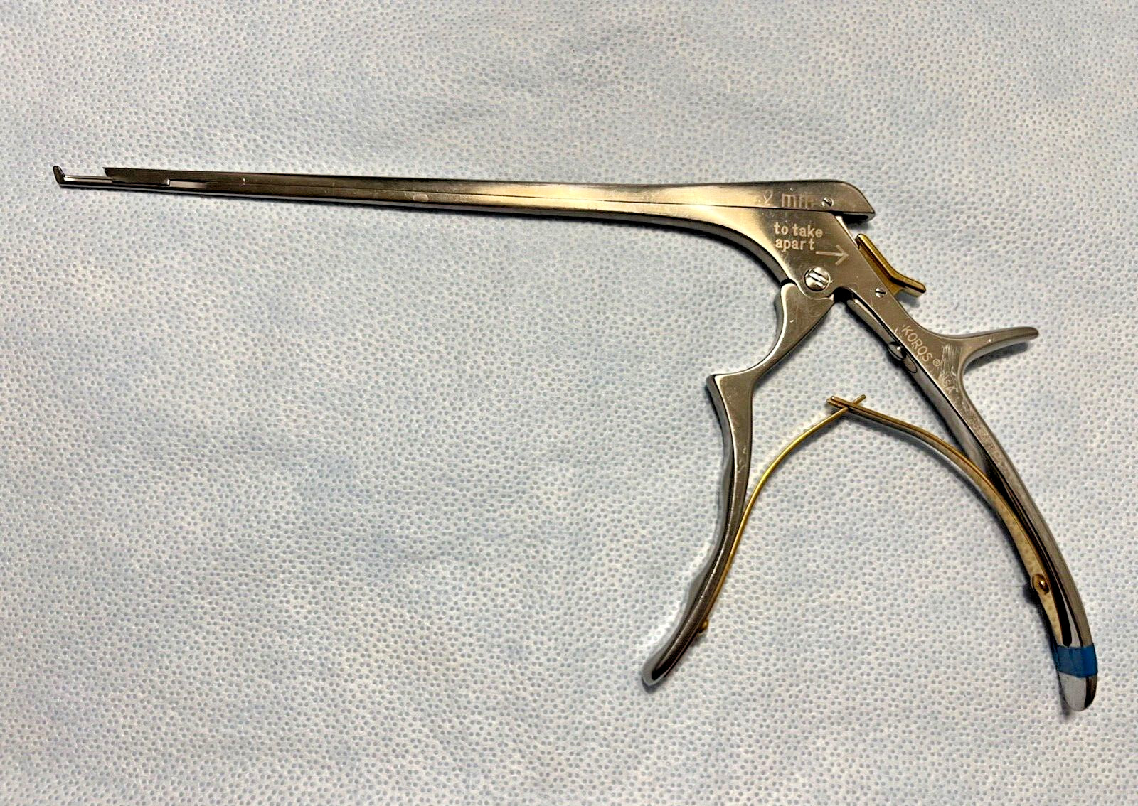 Koros USA 7382-42 Kerrison Rongeur 2mm X 40° UpBite X 7-1/2″ Neurology Spinal