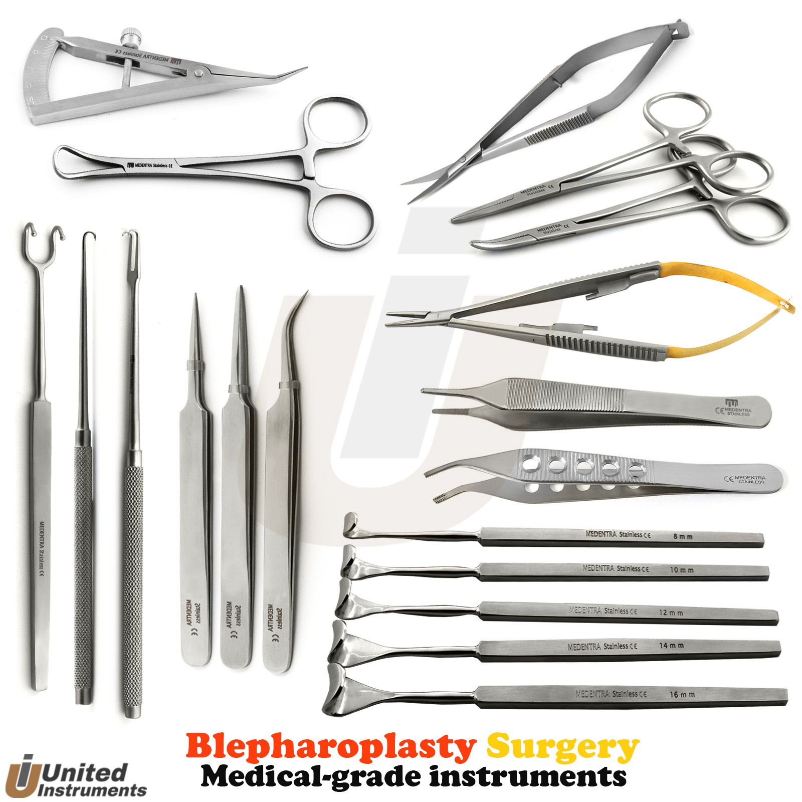 Blepharoplasty Operative Surgery Kit Ophthalmology Medical-grade instruments