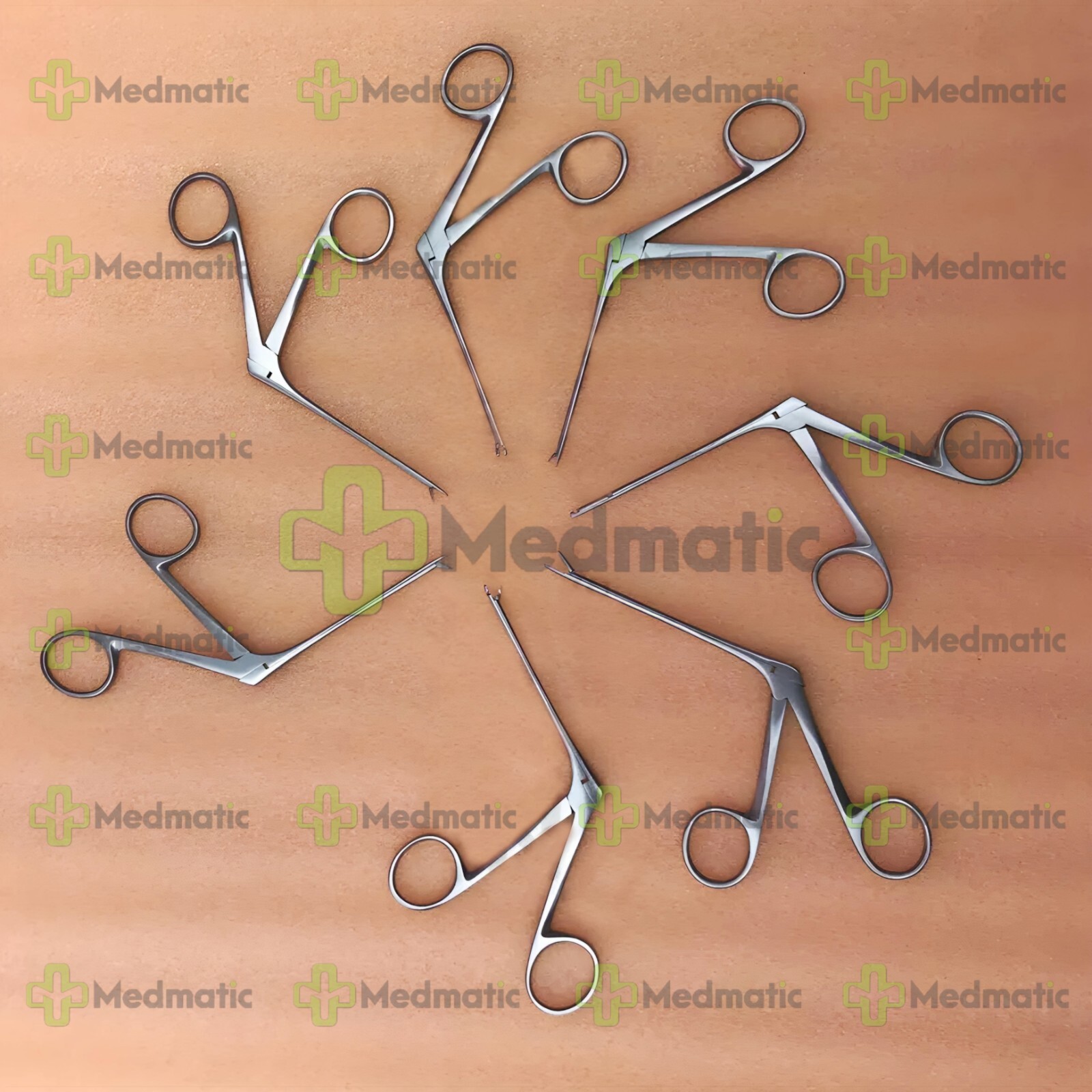 Micro Ear Forceps Ent Instruments 7 PCs Set Micro Surgical Surgery Set