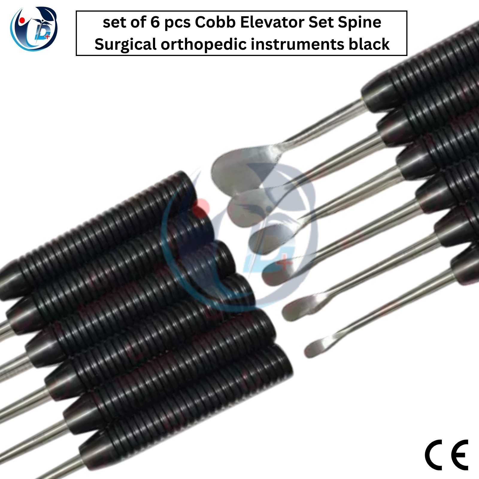 Cobb Elevator Set Spine Surgical orthopedic instruments set of 6 pcs black color
