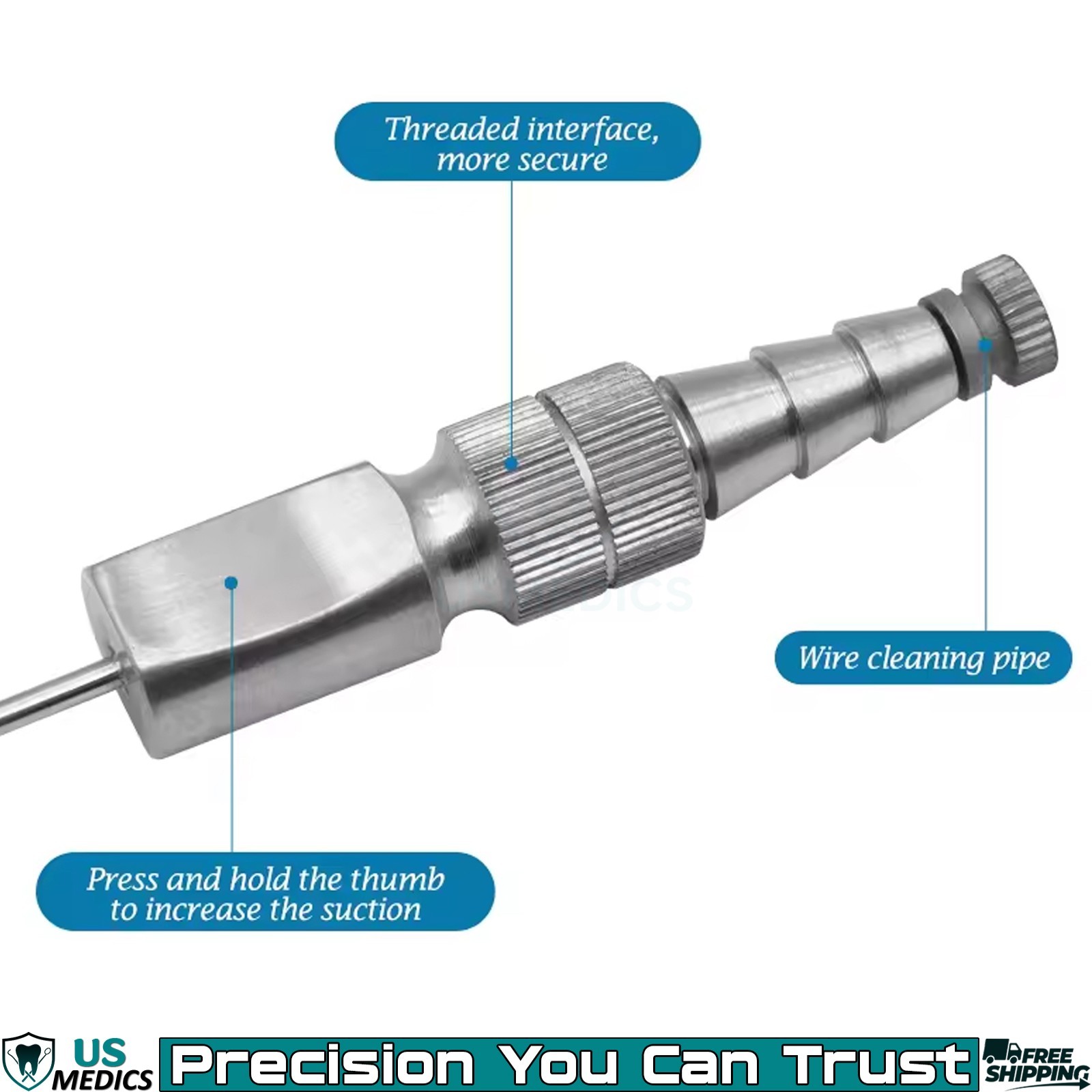 Frazier Suction Tube 3mm ENT Neurosurgery Surgical Medical Instrument Hi Quality