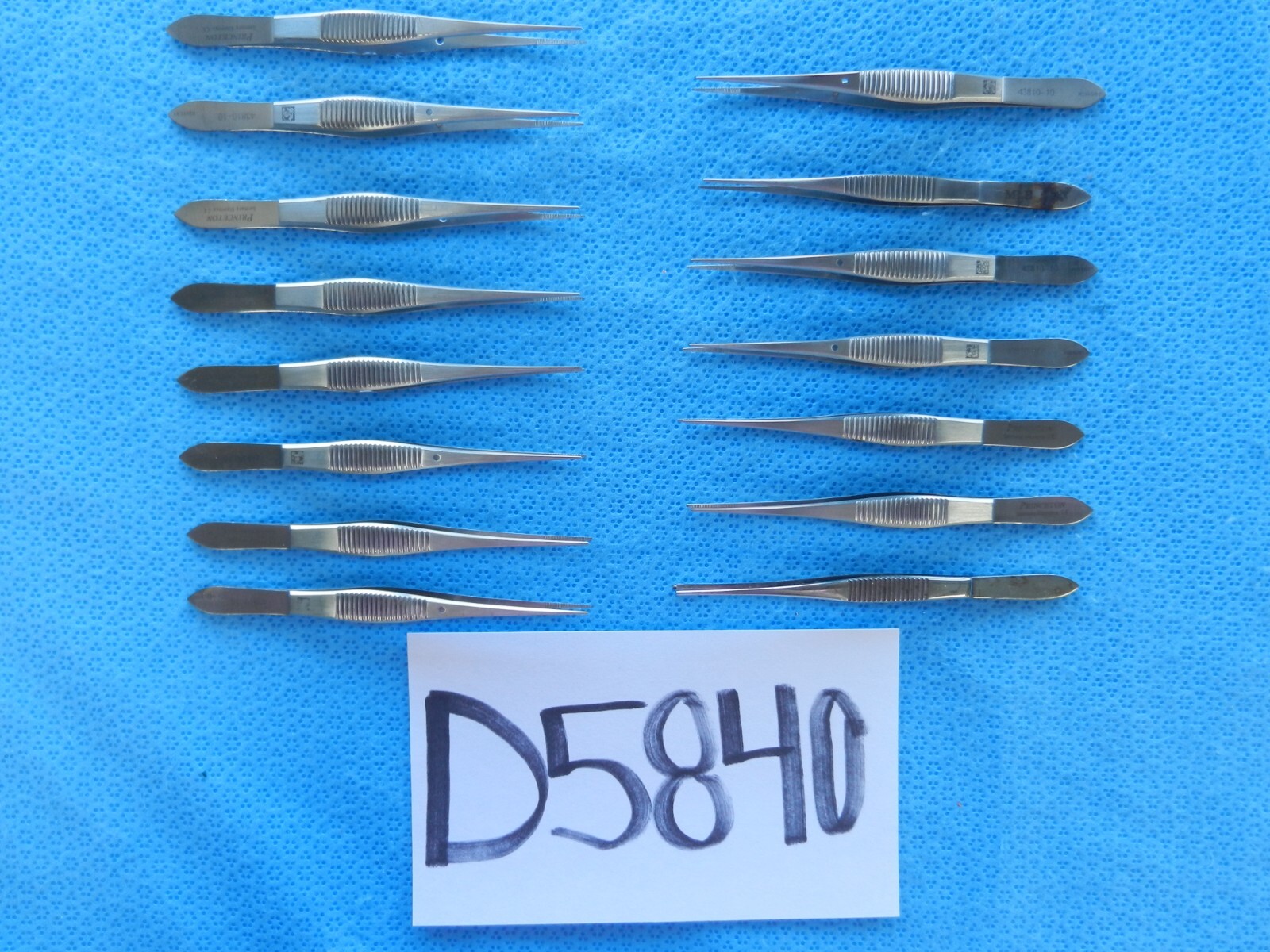 D5840 Jarit Princeton Surgical Forceps Lot of 15 Approx 10cm