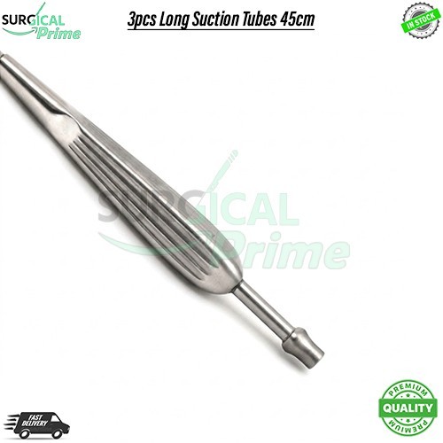 3pcs Long Suction Tubes 45cm Thoracic VAT Surgery Set Reusable Aspirator