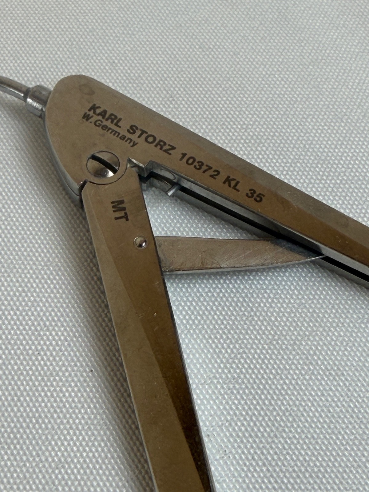 Karl Storz 10372KL Double Action Jaw Peanut Forceps 1.5mm x 35cm ENT Laryngeal