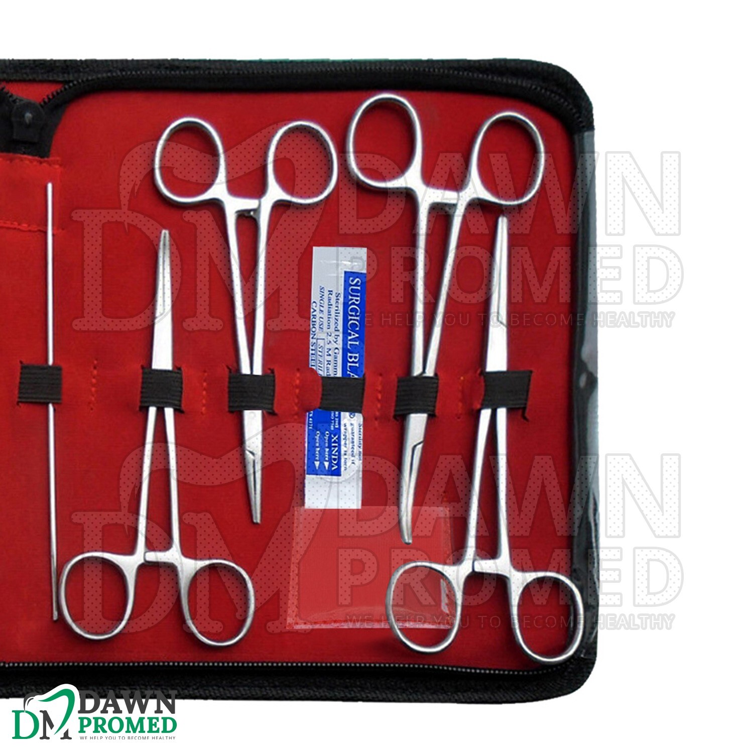 12 Pcs Military Surgical Instruments Kit Emergency First Aid Set With FREE Case