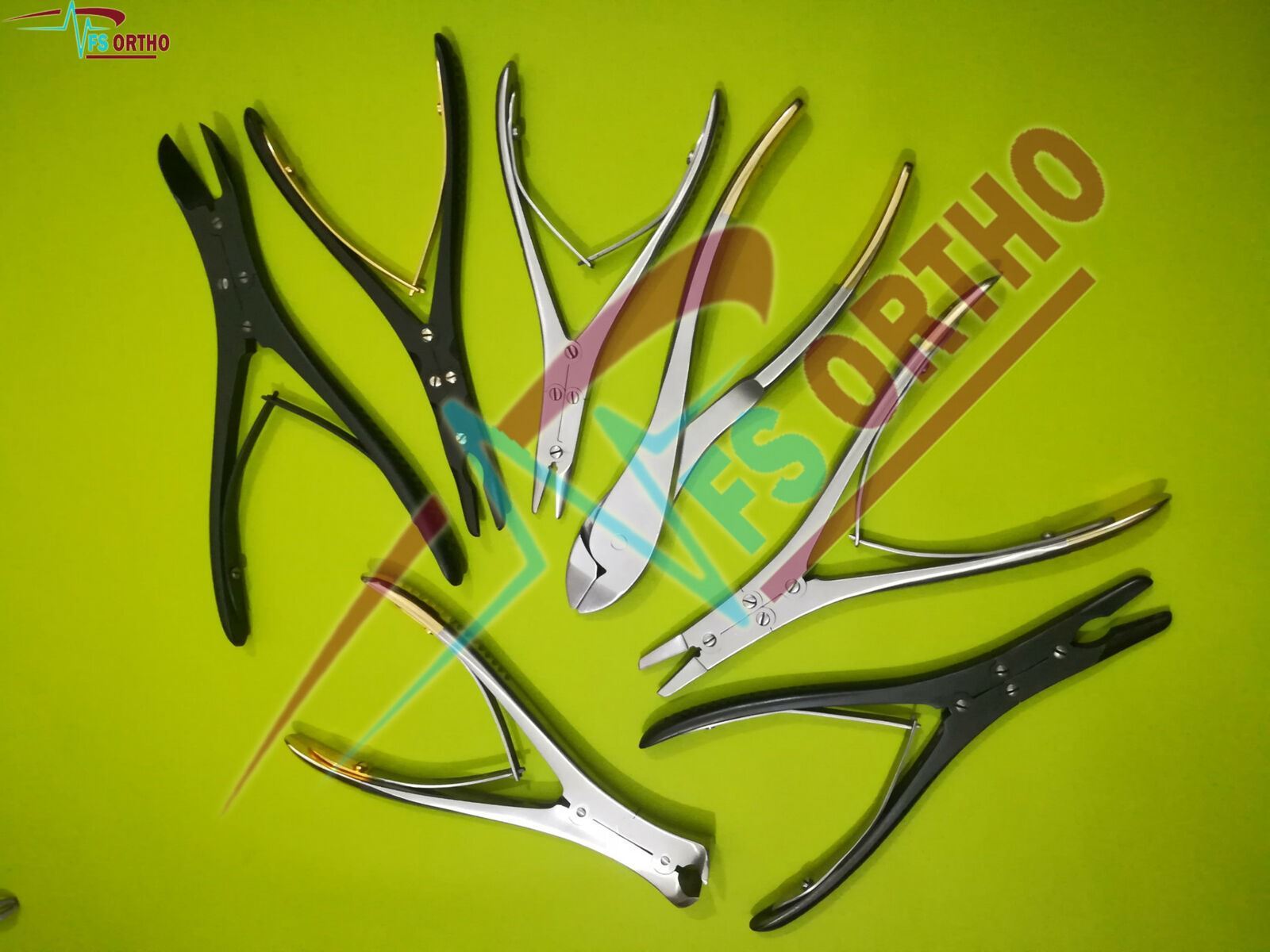 TC Pin Wire Cutter Wire Twister Ruskin Forceps Orthopedic Basic Set of 7 Pcs