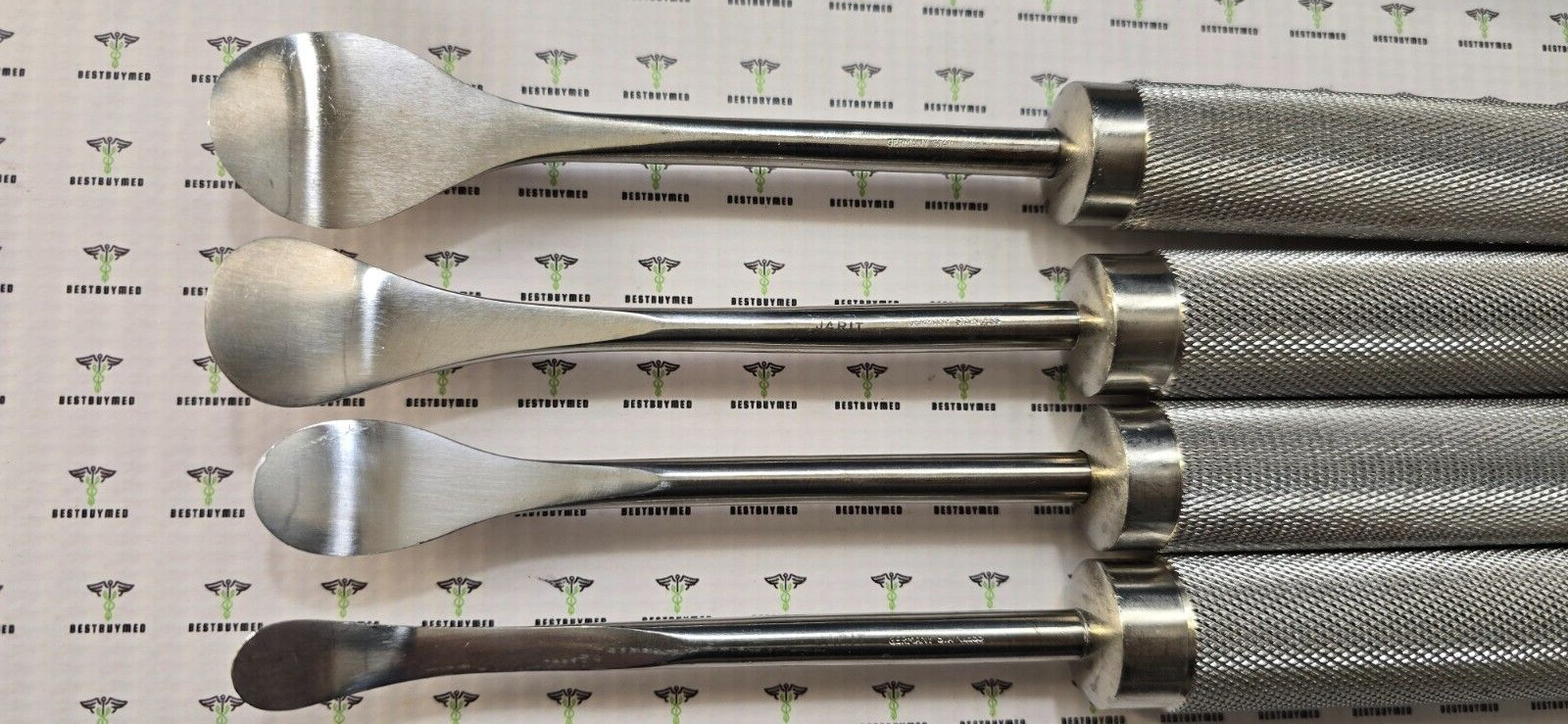 Jarit Orthopedic Cobb Spinal Elevator Curved Set & 4- Cobb Spinal Gouges Set