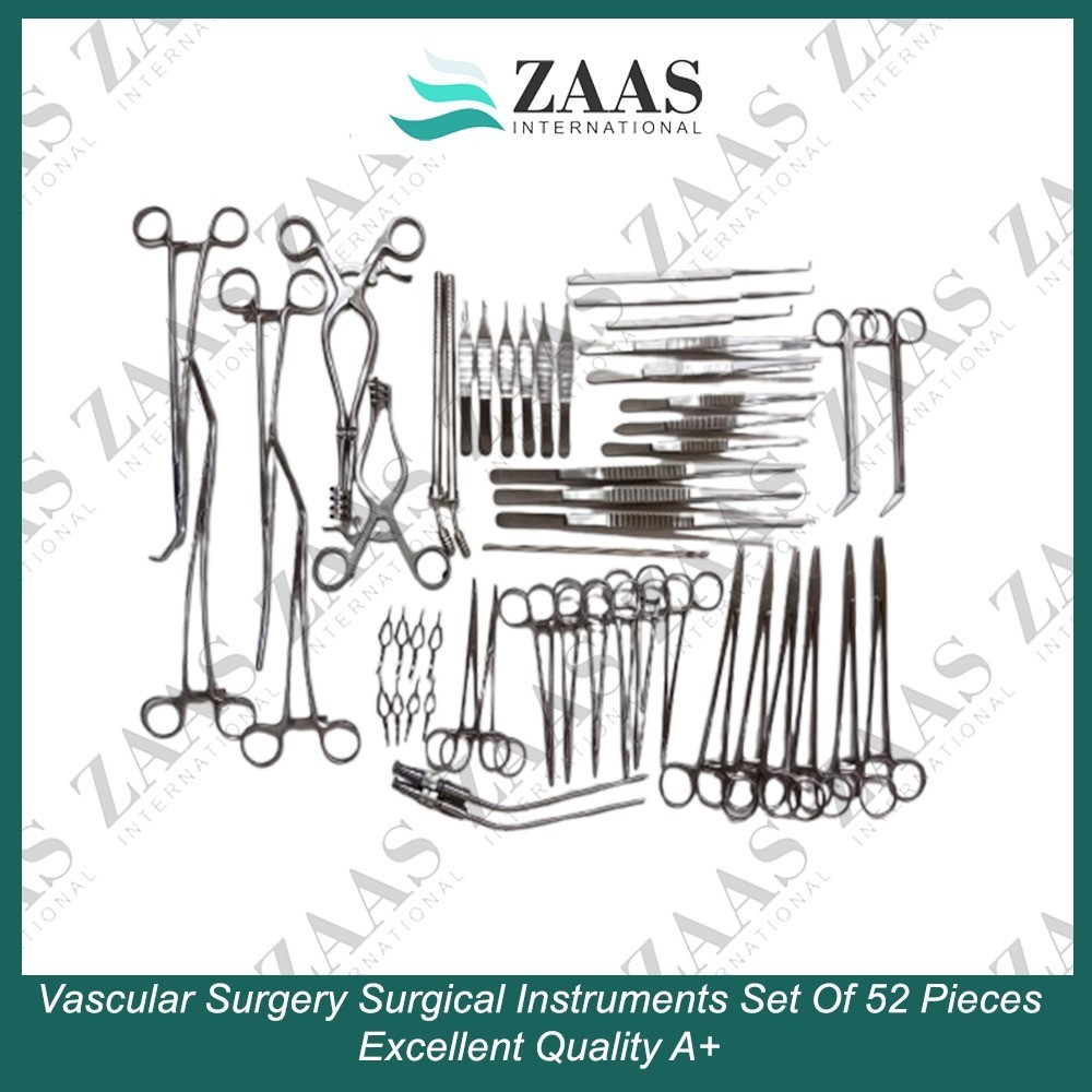 Vascular Surgery Surgical Instruments Set Of 52 Pieces Excellent Quality A+