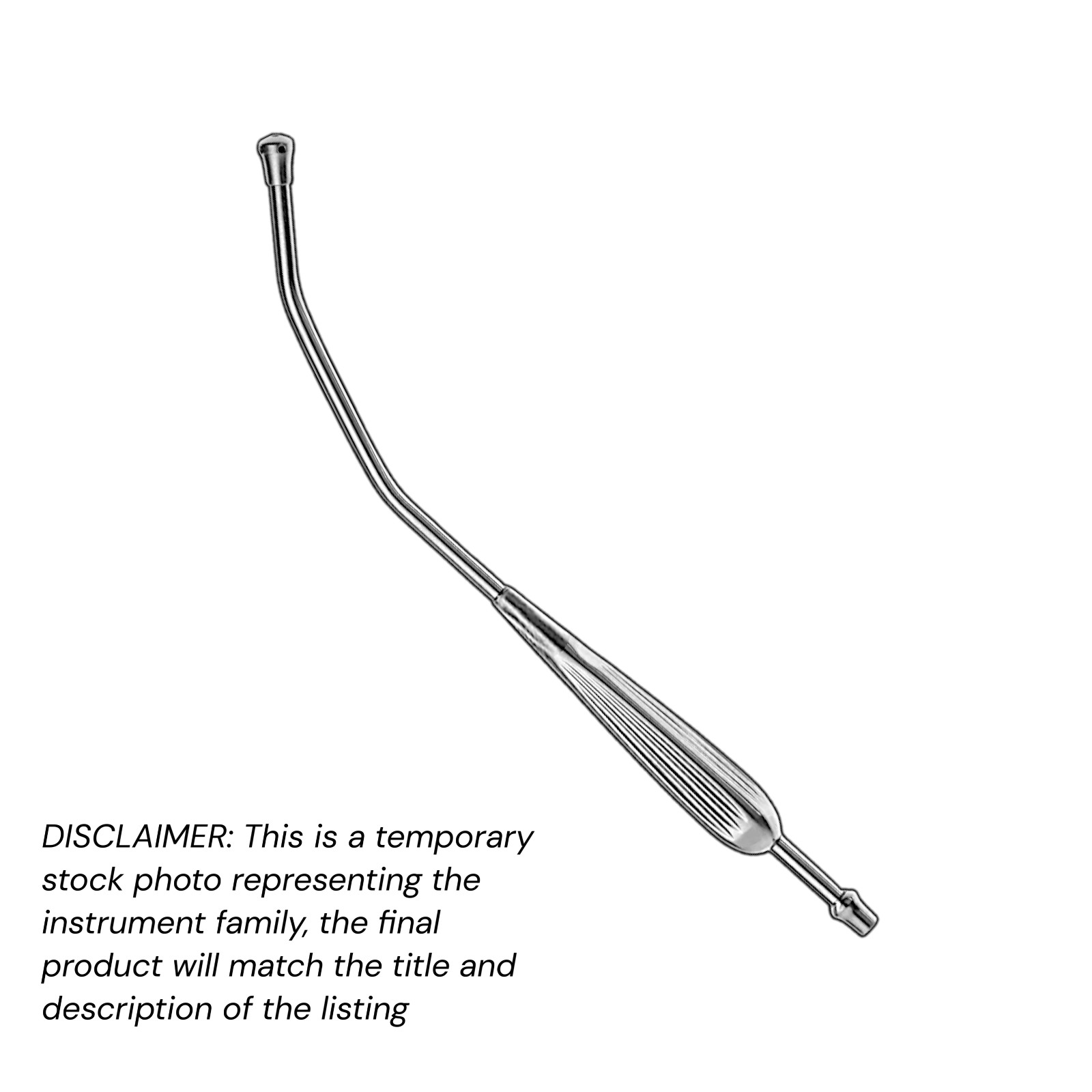 Yankauer Suction Tube 11.75” Removable Tip & Connector Steel EZTEK Premium