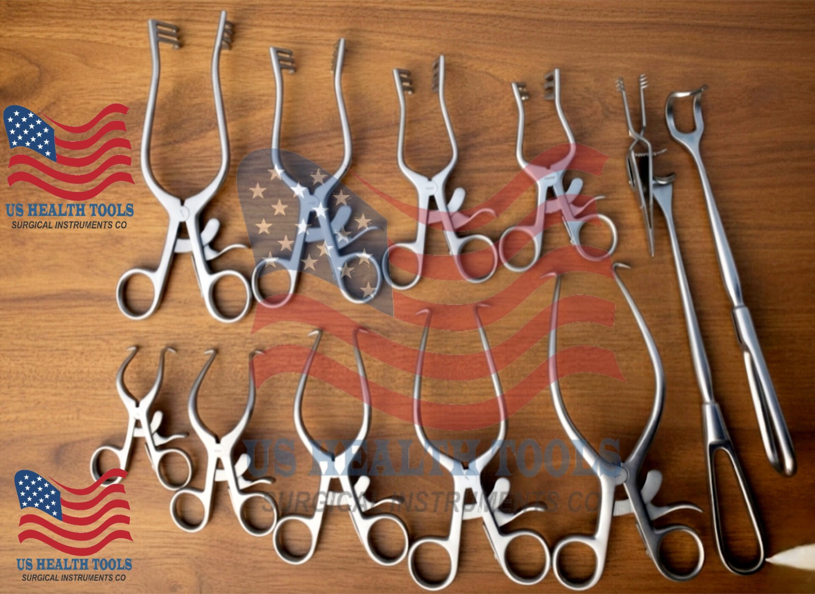 Surgical Veterinary Retractors Weitlaner Gelpi Instruments Set 10 Pcs
