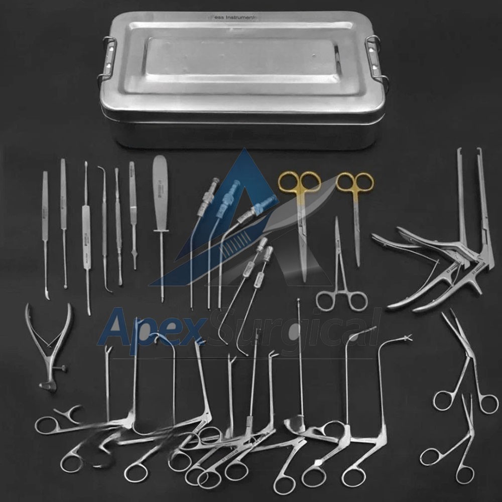 Fess Instruments Set, Complete Set of Endoscopic Sinus Surgery Instruments