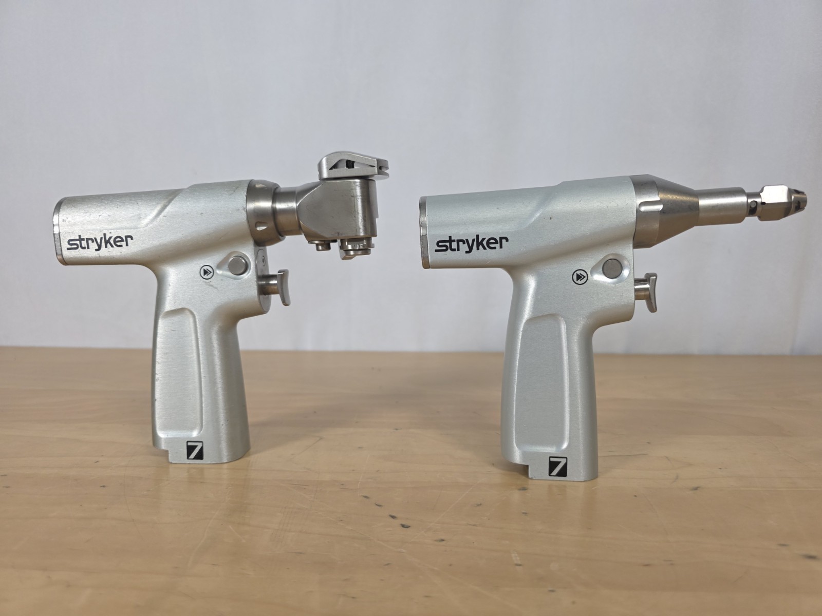 Stryker System 7 Set 2 Handpieces With Batteries/Attachments