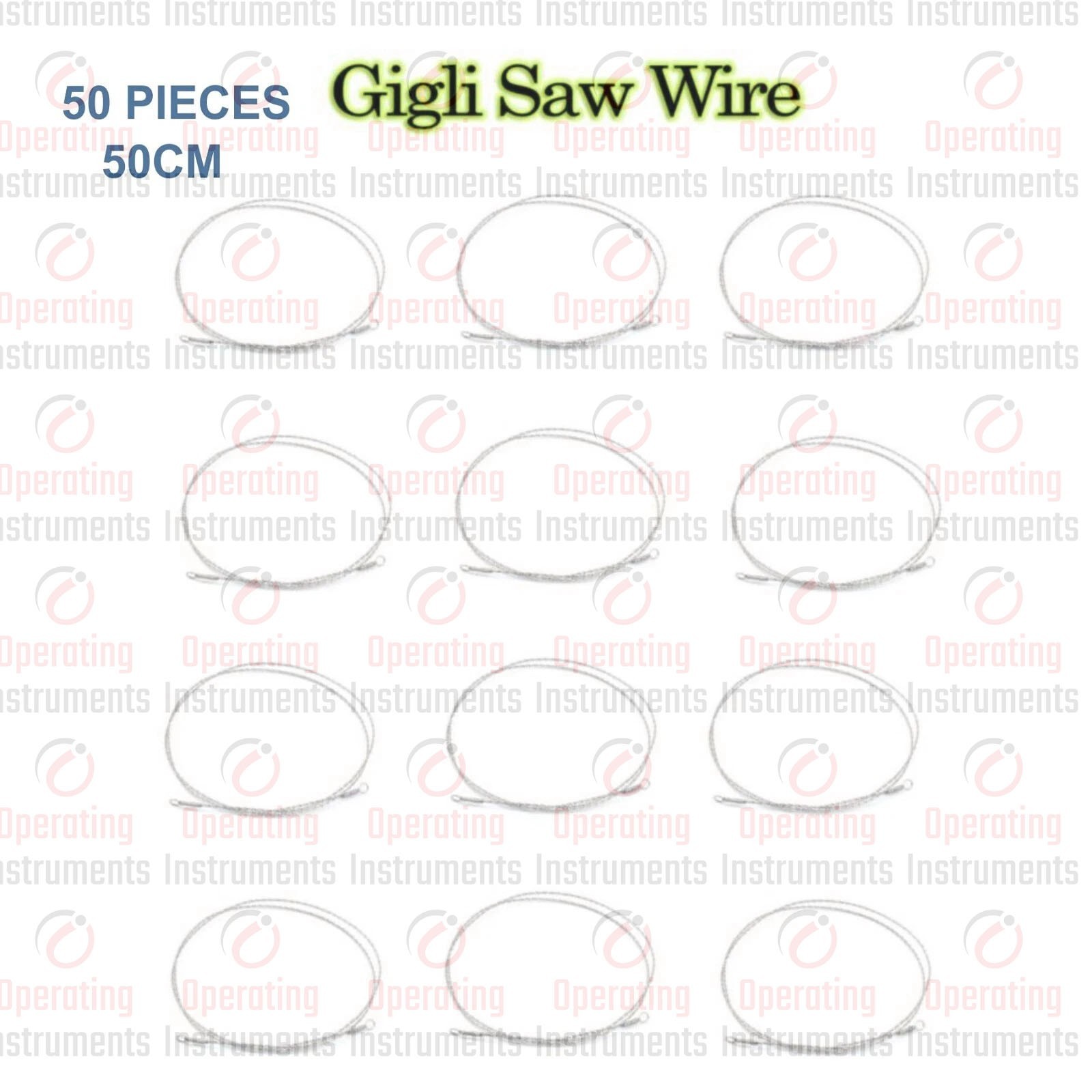 50 Pieces Gigli Saw Wire 50cm Surgical Orthopedic Neuro veterinary Chaghi Trader