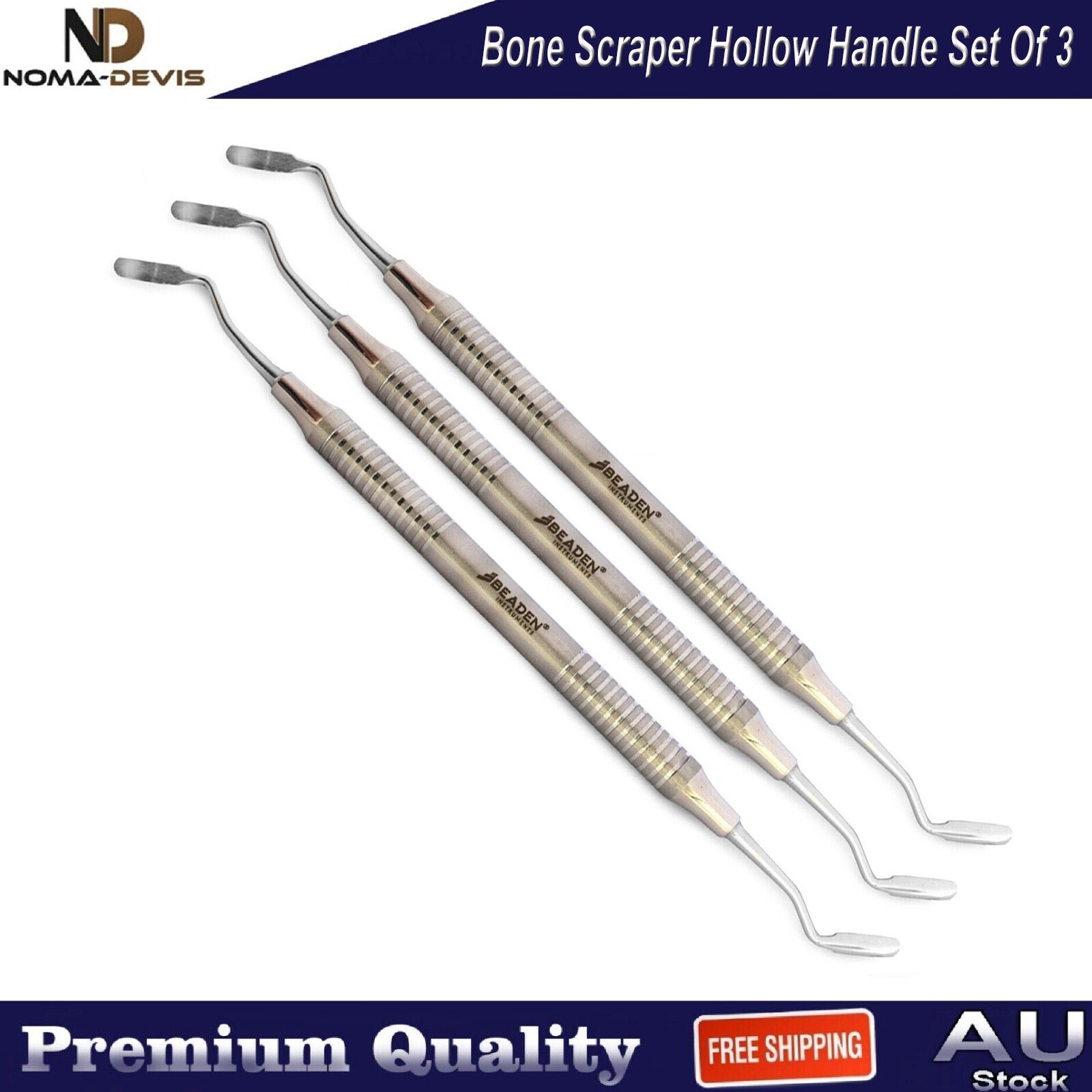 3PCS Set Surgical Implant Scraper Cutting Scaler Oral Surgery Bone Grafting Tool