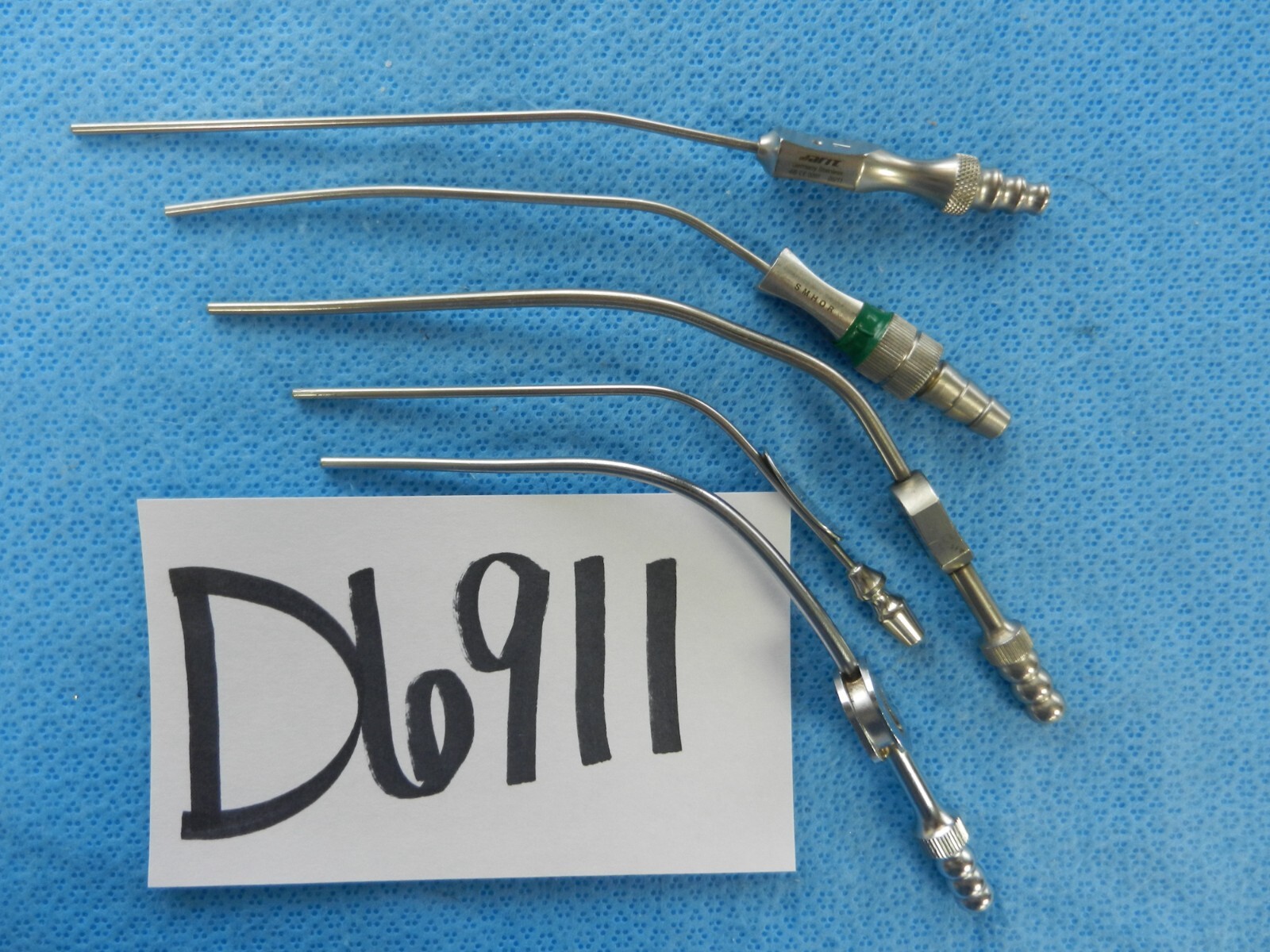 D6911 Jarit Ruggles Neuro ENT Surgical Spinal Suction Tubes Lot of 5 7FR