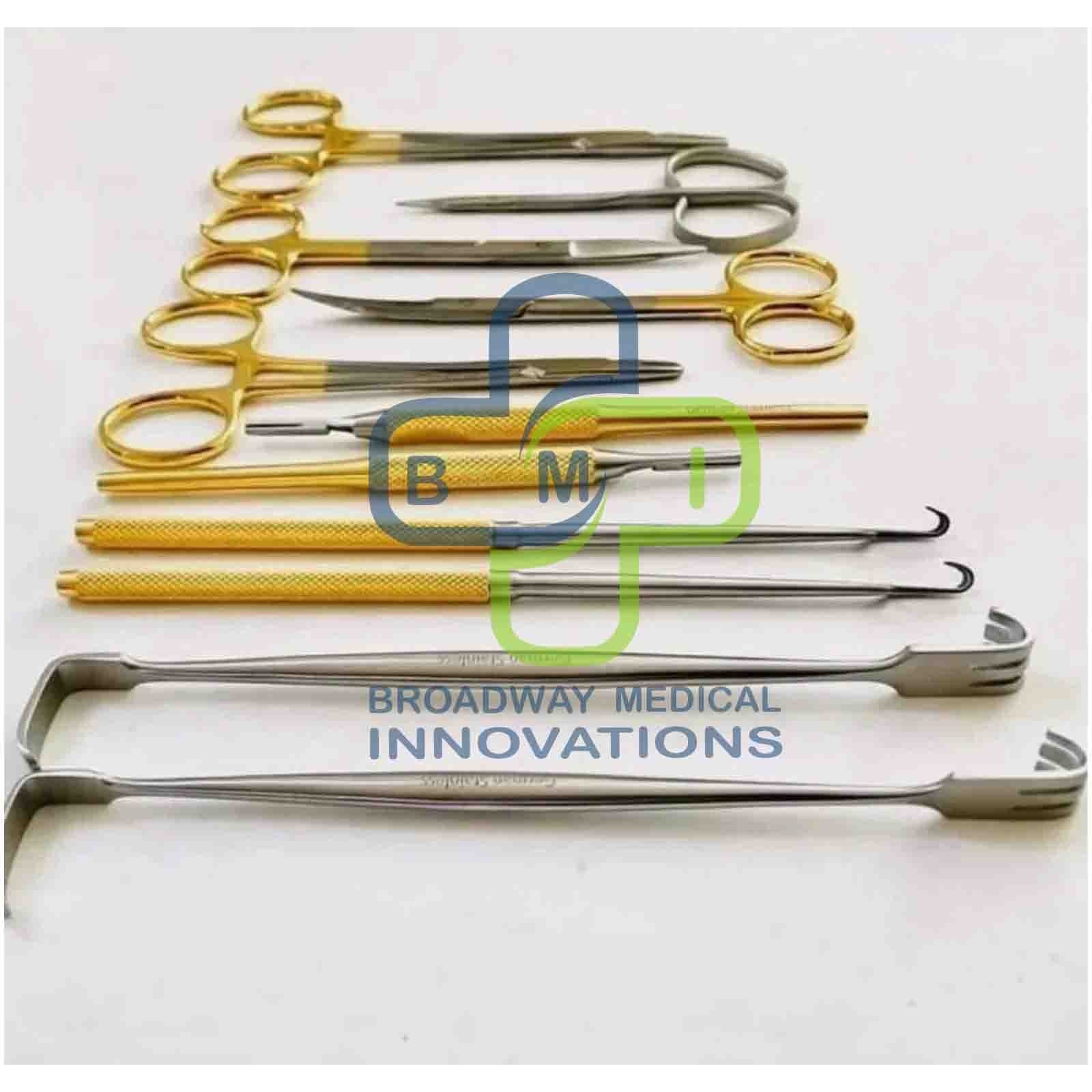 11 PCs Set General Surgery Orthopedic Instruments German Stainless Steel
