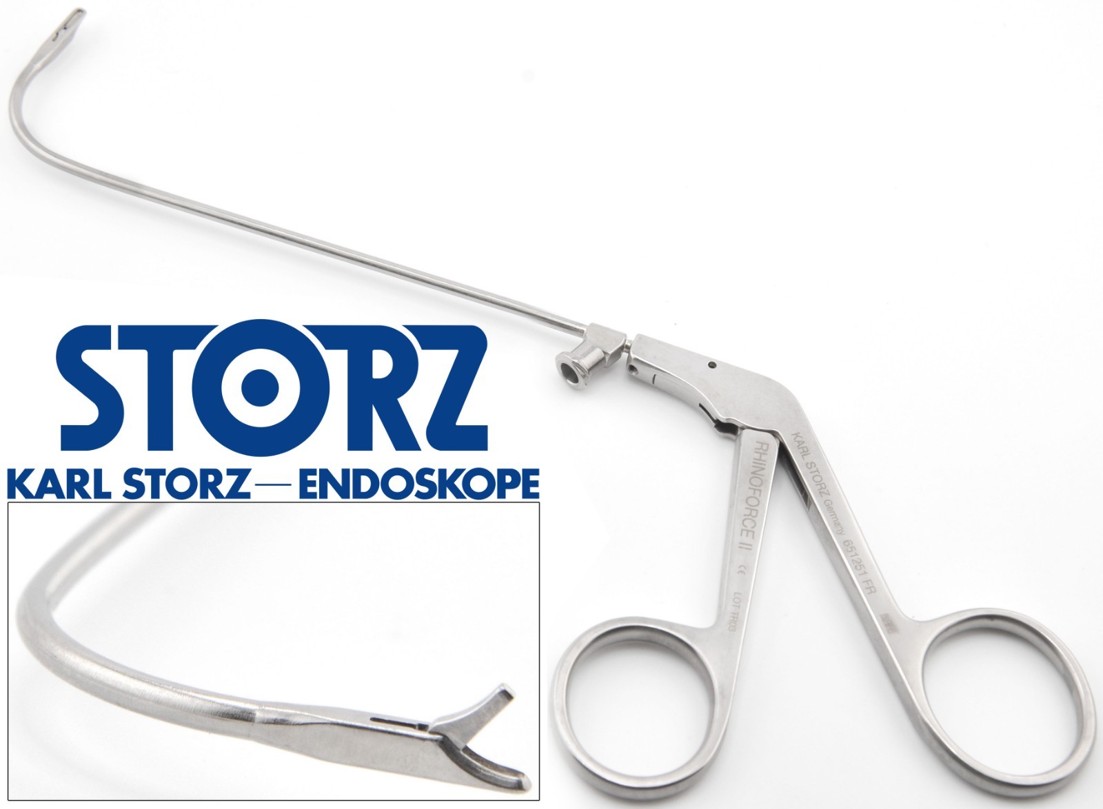 KARL STORZ 651251FR Rhinoforce II KUHN 90° Sinus Punch Right Side 1x3mm Bite 6″