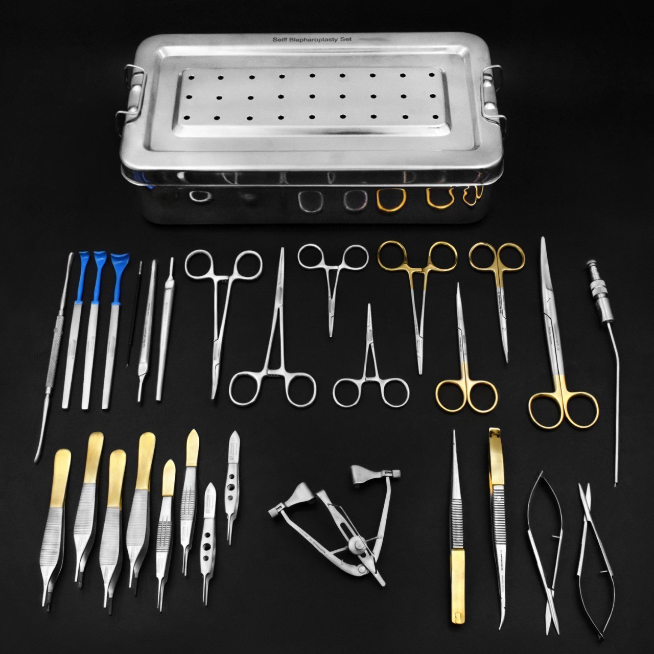 Blepharoplasty Instruments Set of 30Pcs Eye Surgery Set Plastic Surgery With Box