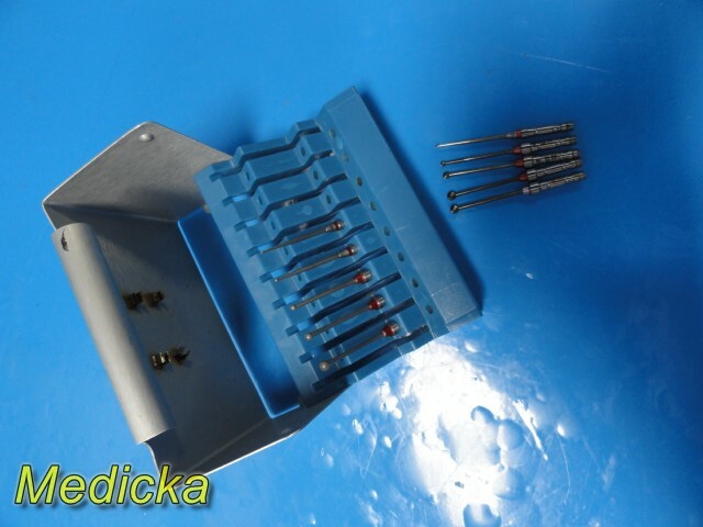 Zimmer Hall Surgical ENT Ototome Assorted Neuro Burs W/ Osteon Burr Rack ~ 23979