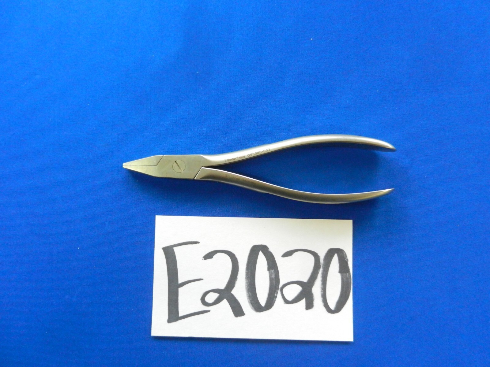 E2020 V. Mueller OS3080-002 Flat Nose Pliers 5.0mm Jaw