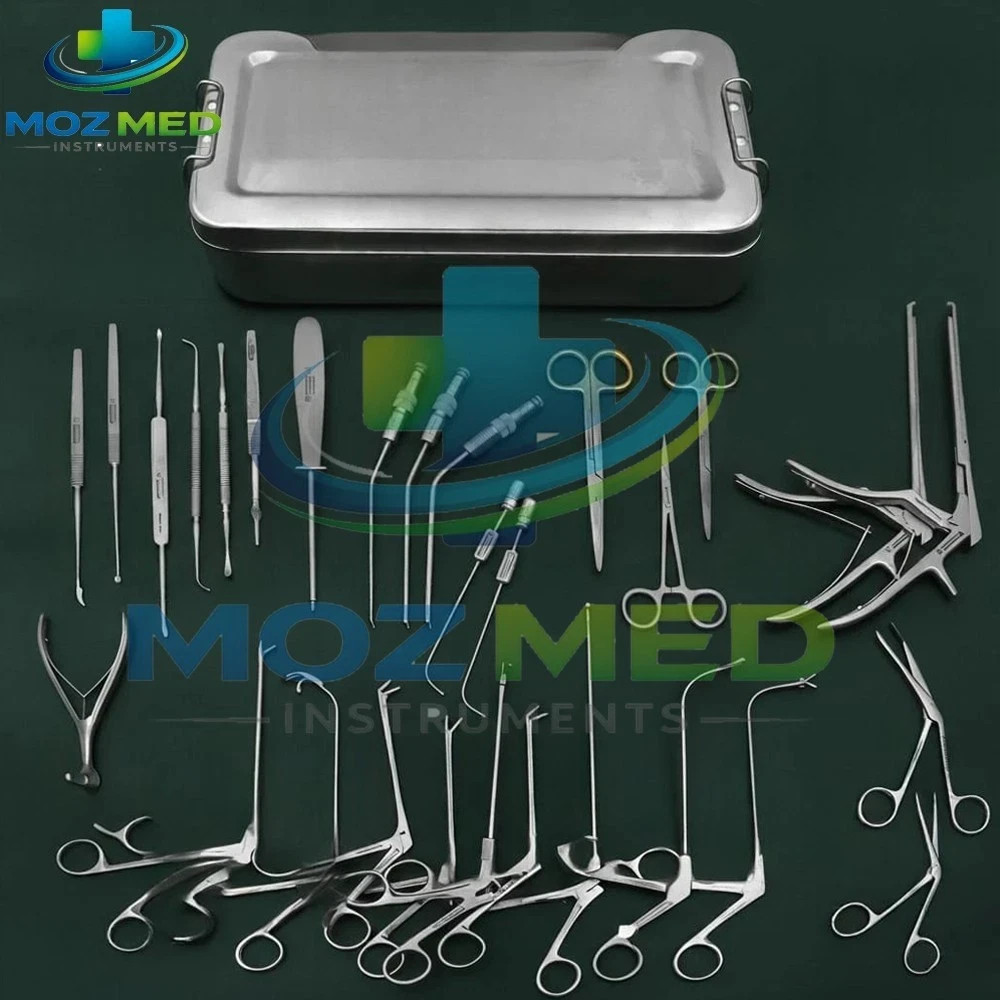Fess Instruments Set, Complete Set of Endoscopic Sinus Surgery Instruments